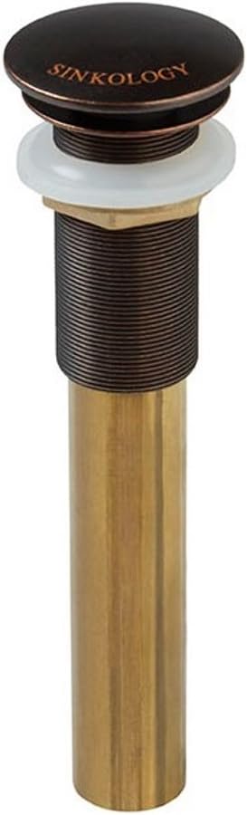SinkSense 1.5" Pop-up Sink Drain in Aged Copper – No Overflow