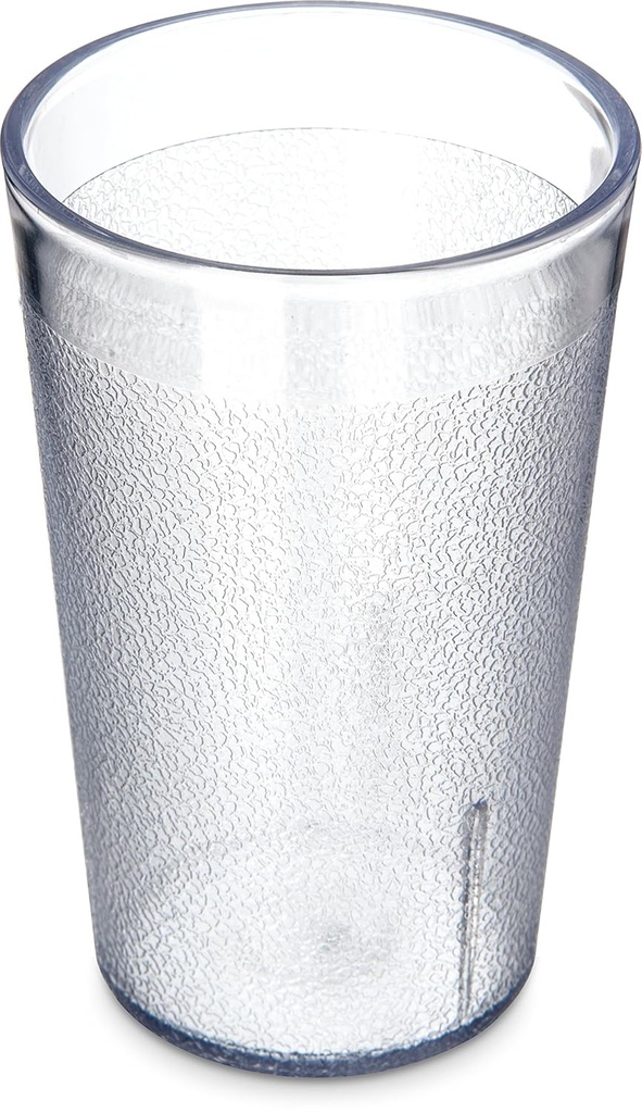 CFS 55068107 Stackable ShatterResistant Plastic Tumbler, 9.5 oz., Clear (Pack of 6)