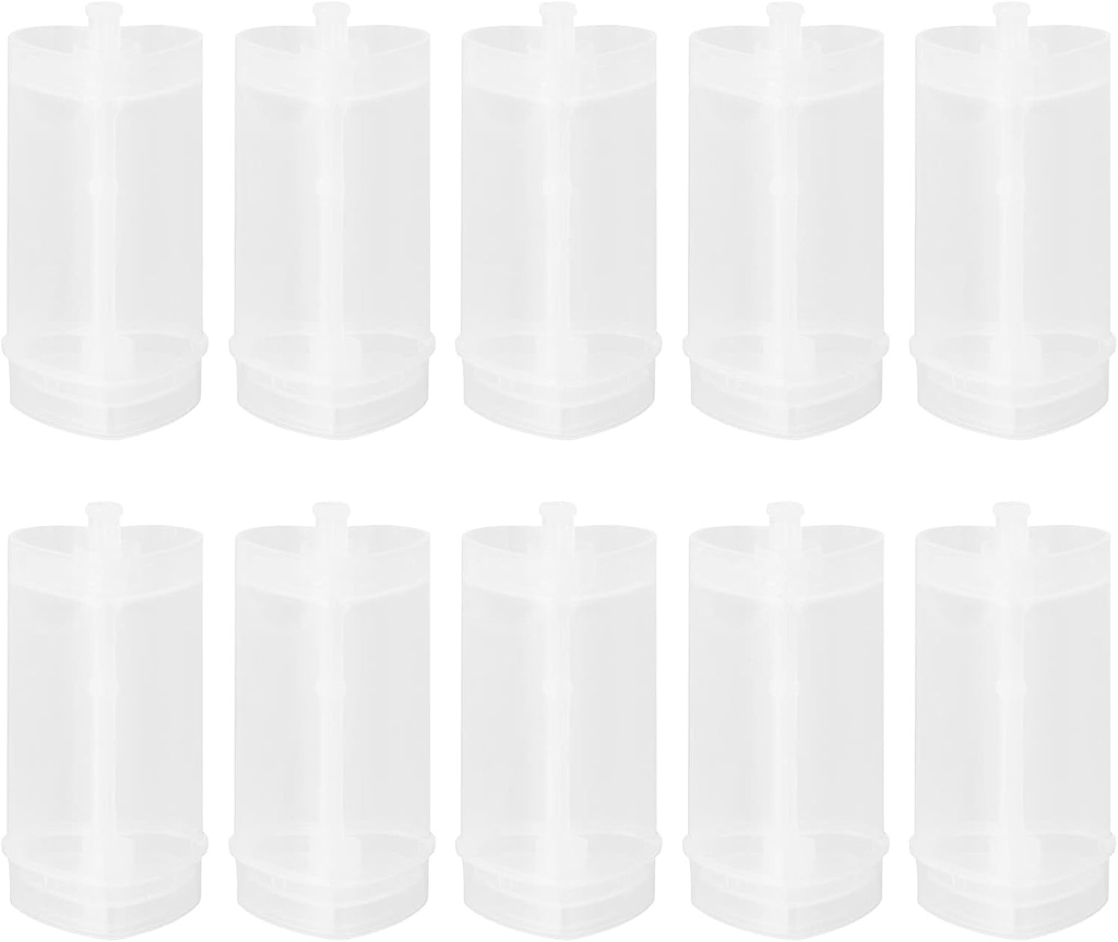 Cabilock 10pcs Cake Stand Heart Shape Clear Empty Cake Pop Shooter Plastic Containers DIY Cake Holder Cup for Home Store
