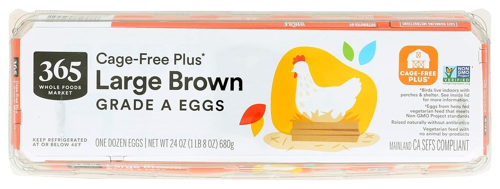 365 by Whole Foods Market Large Brown Grade A Eggs 12 Count, 12 CT