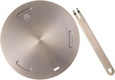 ABOOFAN Induction Cooktop Heat Diffuser Plate Stainless Steel Thermal Adapter for Gas and Electric Stoves Even Heat Distribution Safe Cooking Design