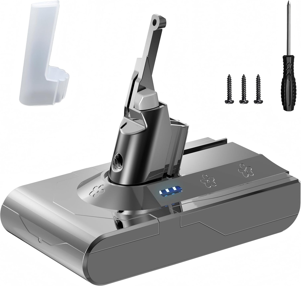 Upgraded 21.6V V8 Battery Replacement for Dyson V8 SV10 Battery tt9 Compatible with V8 Animal Absolute Motorhead Fluffy 215681 Vacuum Cleaner