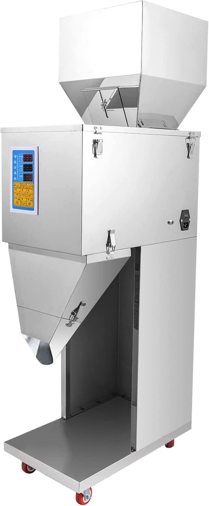Powder Filling Machine 10-999g Automatic Weighing Filling Machine LCD Display with Foot Pedal Automatic Bottle Bag Powder Filler for Tea Seeds Grains Powder Glitter, 20