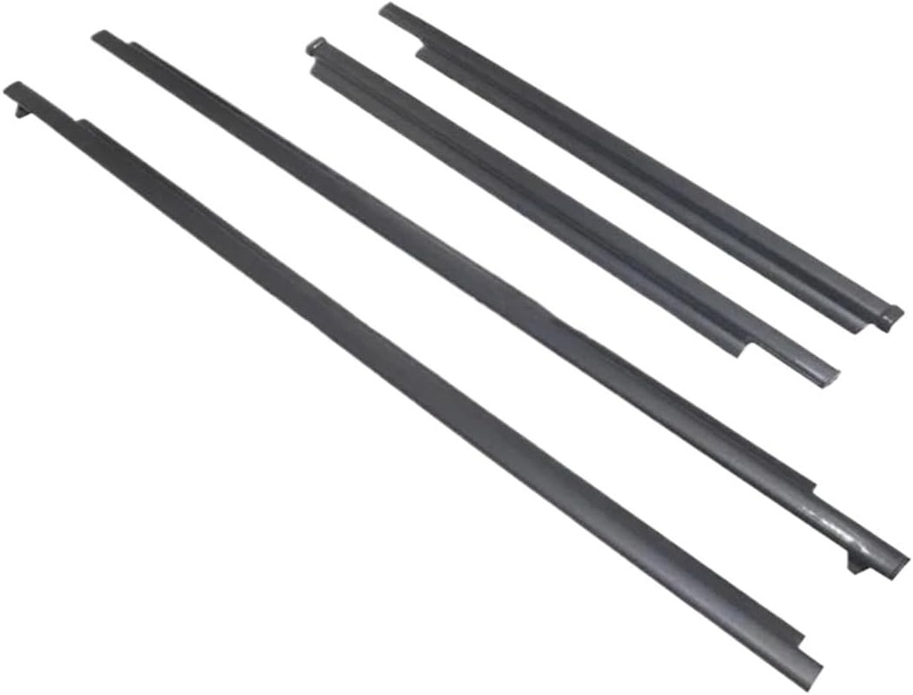 4Pcs Door Glass Outer Molding Weatherstrip Door Seal Belt Moldings Kit for Runner 1995-2002 68161-35010 68162-35010