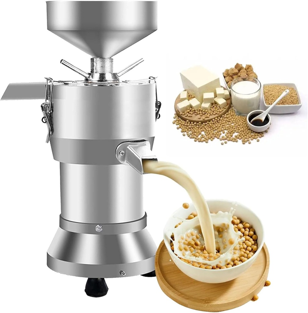 Commercial Soymilk Maker, 1100W Fully Automatic Soymilk Maker, Stainless Steel Grain Grinder, Suitable for Home and School