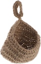 Small Bohemian Woven Wall Basket for Kitchen Decorative Onion Garlic Holder Space-saving Hanging Storage for Vegetables Fruits Stylish Home Decor Accessory
