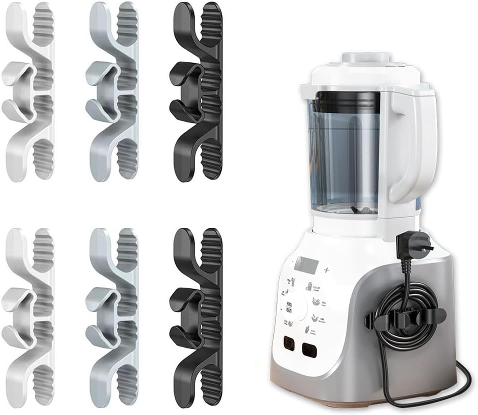 6pcs Cord Organizer for Appliances, Upgraded Kitchen Cord Organizer, Cord keeper Cord wrapper Cord holder Cord winder for Appliances Air Fryer, Coffee Maker, Blender, Pressure Cooker, Toaster