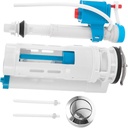 VILLCASE Old Style Toilet Water Valve Repair Kit Plastic Water Inlet and Drainage Valves for Tank Height Easy Install Toilet Tank Accessories for Leak Prevention and Flush Improvement