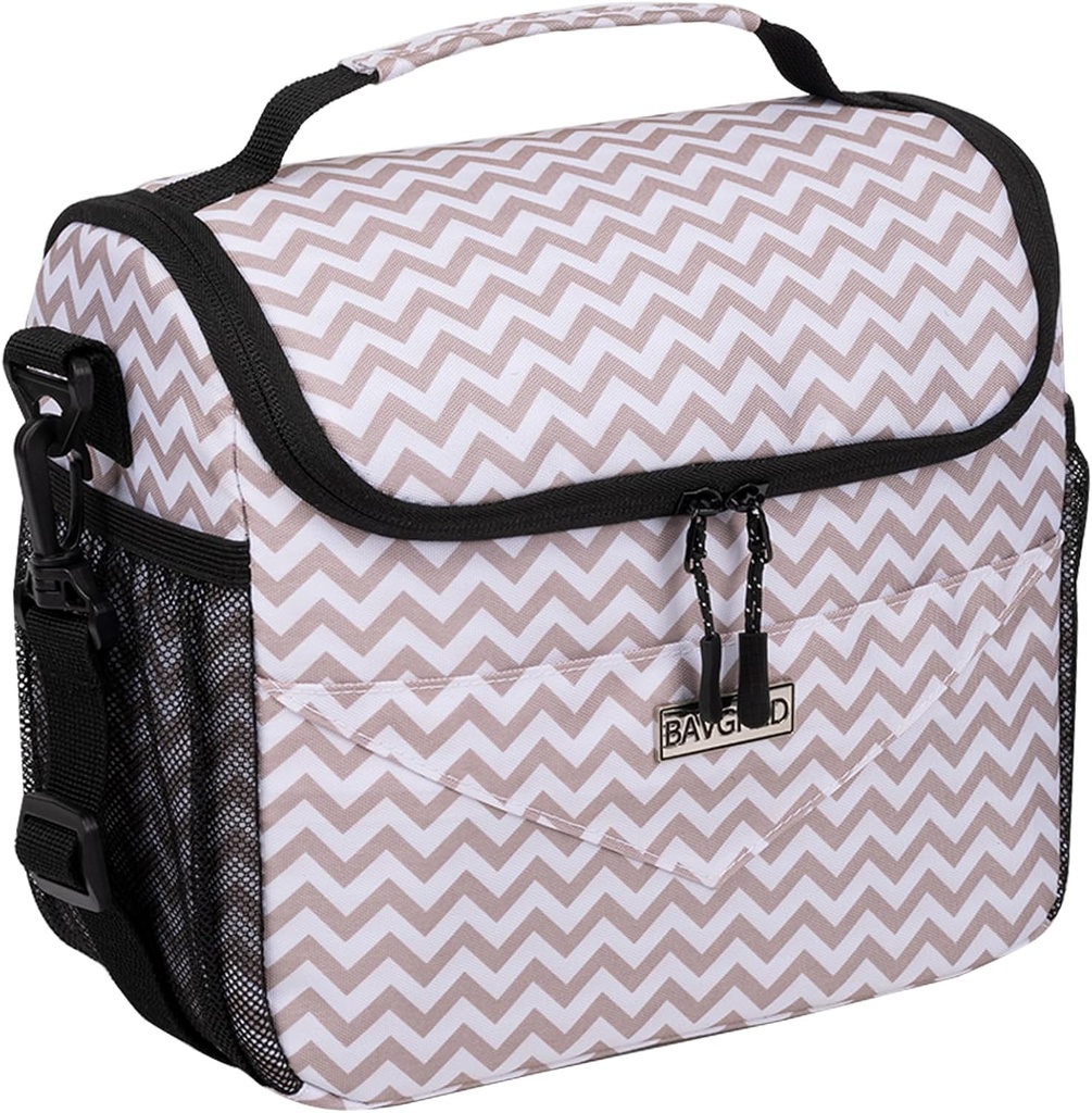 Lunch Bags for Women, Insulated Lunch Box Reusable Tote Lunch Bag for Office Picnic Camping-Leakproof Soft Mini Cooler Bag with Adjustable Shoulder Strap