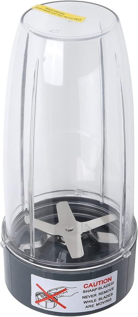 TOPINCN Blender Replacement 32Oz Juicer Cross Blade Cross Knife Holder Parts Juicer Cup Accessories Stainless Steel Abs