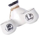 1Set Chic Japanese Sake Pot Cup Set Elegant Wine Serving Kit for Entertaining Includes Sake Bottle Cups for Home Bar Special Occasions