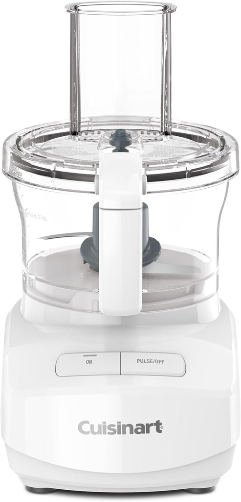 Cuisinart 7-Cup Sleek and Modern Design Food Processor with Two Easy Controls and Universal Blade for Chopping, Mixing, and Dough (White)