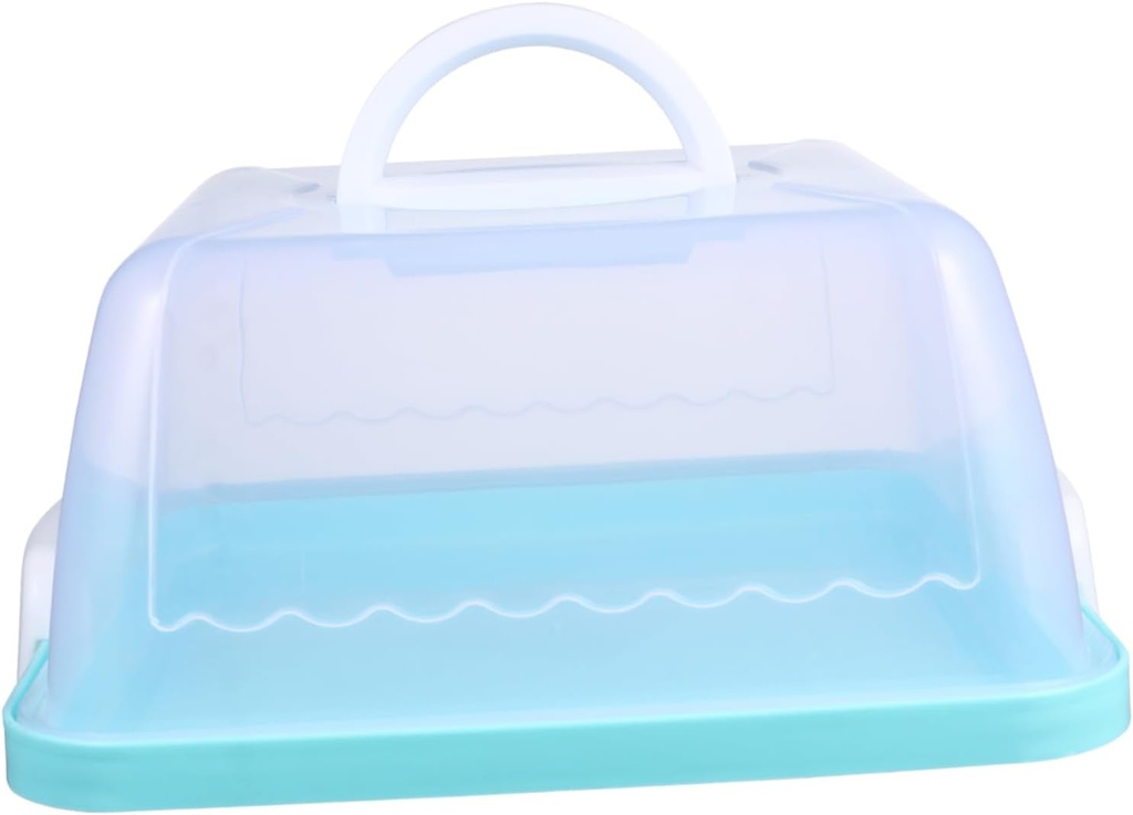 1pc Portable Cake Storage Box with Lid and Handle Cupcake Carrier for Birthday and Party Cakes Easy to Clean