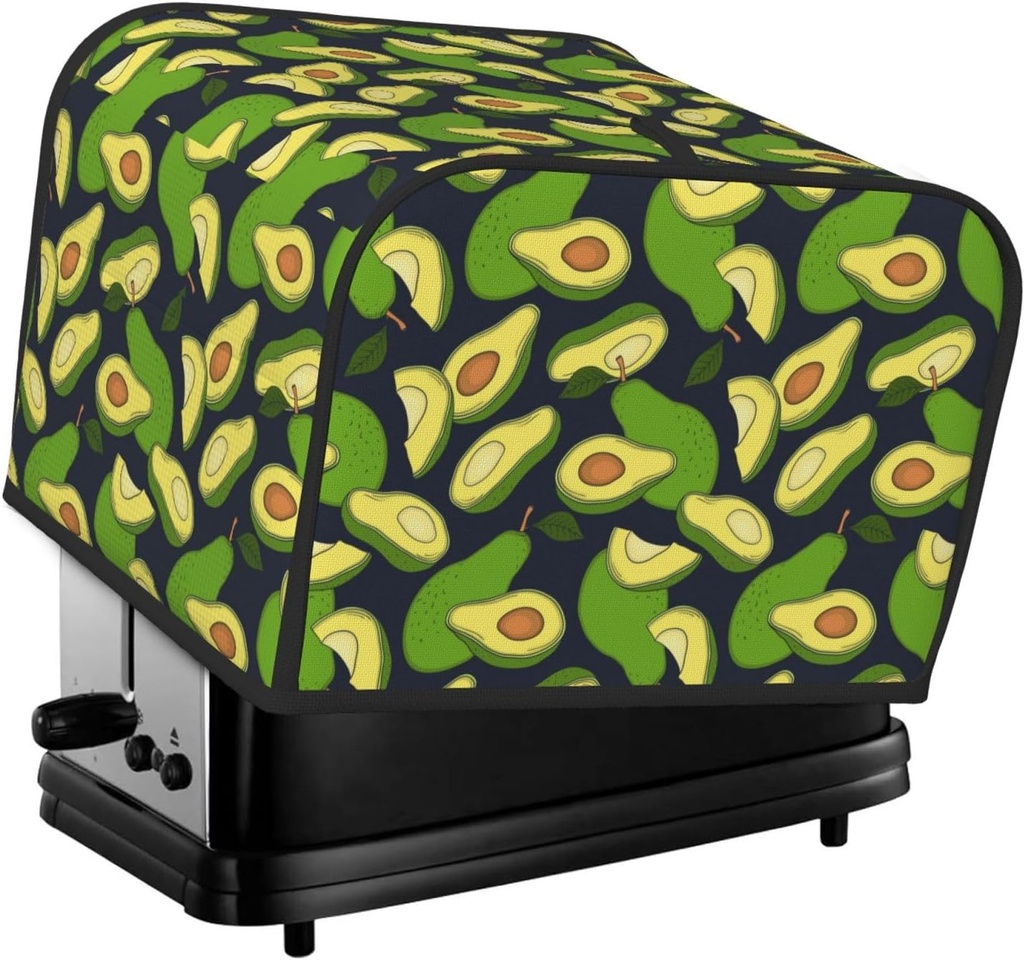 Oven Cover Kitchen Bread Machine Protector,4 Slice Toaster Cover For Home,Fingerprint Coaster Cover,Kitchen Small Appliance,Fresh Avocado