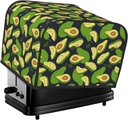 Oven Cover Kitchen Bread Machine Protector,4 Slice Toaster Cover For Home,Fingerprint Coaster Cover,Kitchen Small Appliance,Fresh Avocado