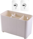 Cabilock Shower Hanging Storage Basket Kitchen Basket Wall Mount Pp Material Large Capacity Modern Design Space-saving Organizer