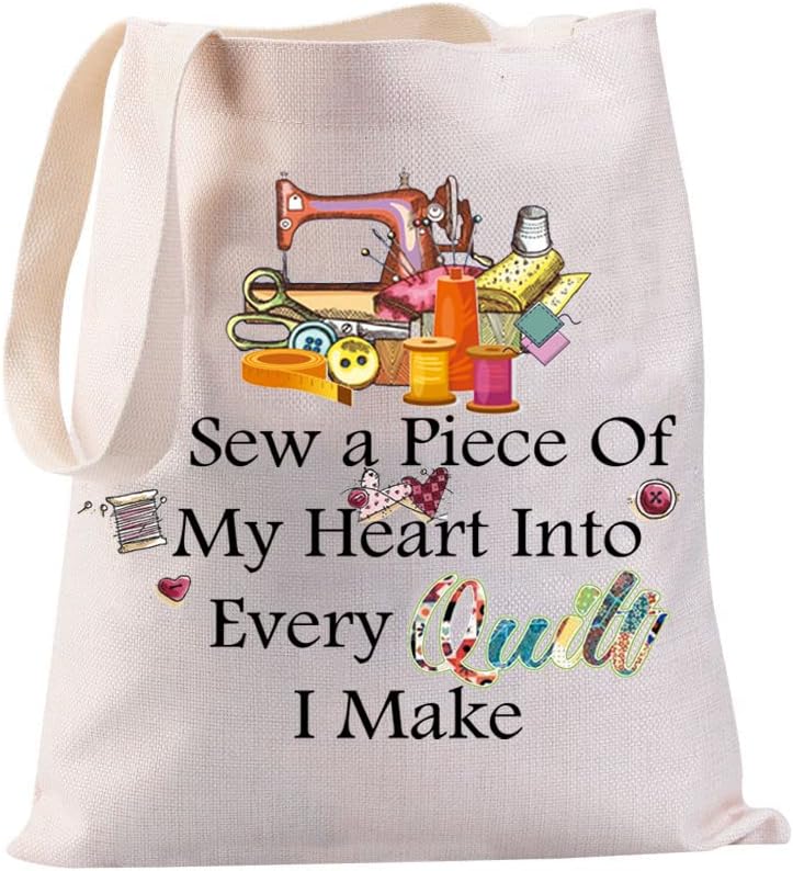 JYTAPP Quilter Gift Tote Bag - Sewing Accessories Bag For Quilter Sewing Lover