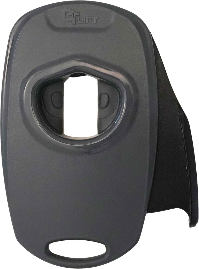 Draft Top Lift Universal Topless Can Opener - Smooth Edge Aluminum Can Lid Remover For Beer, Cocktails, & Soda - Ideal For Tailgating & Garnishes, As Seen On Shark Tank, Made In The USA, Black & Grey