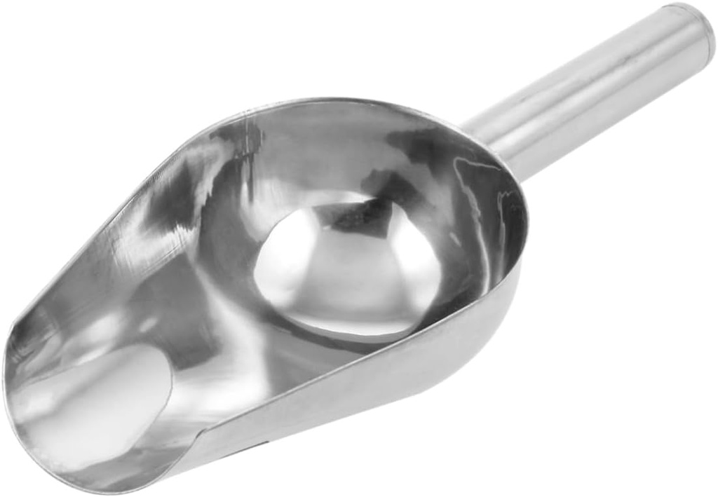 Stainless Steel PET Food Scoop Sturdy Dog Food Shovel Ergonomic Handle and Kitchen Use