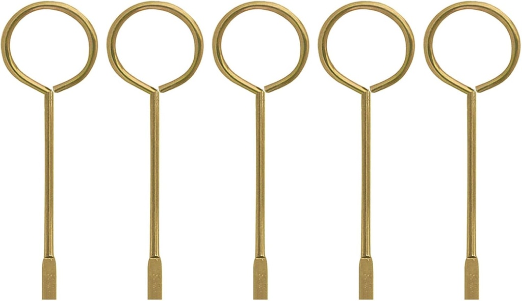 Interior Bedroom & Bathroom Door Emergency Keys Compatible with Kwikset Interior Levers - 5 Pack