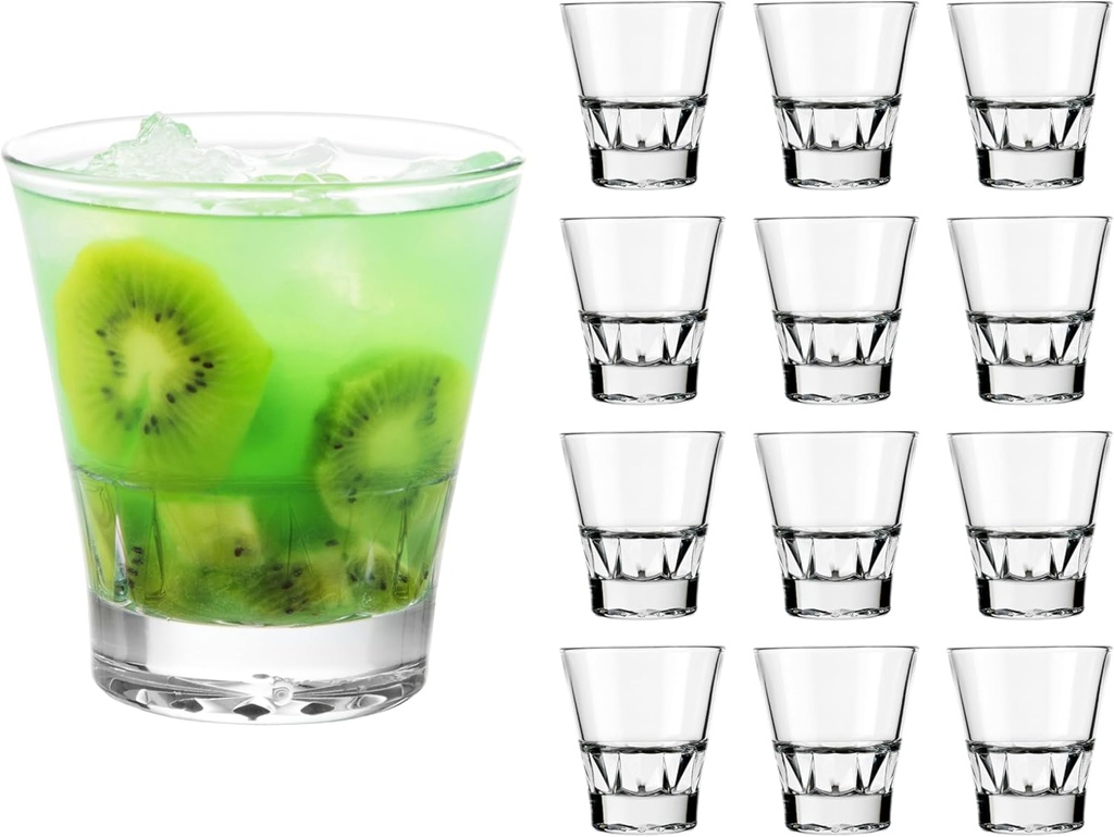 Libbey 70521 D.O.F. "GALLERY" Drinking Glass, 340 ml, Stackable, Set of 12