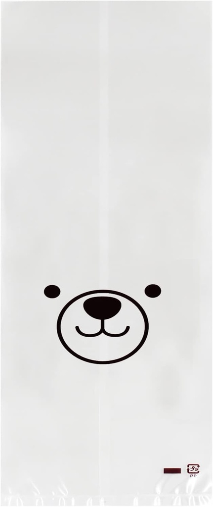 [Amazon.co.jp Exclusive] PP Bags, 11201-50 Bread, 1 Loaf Bags, Bears, 50 Pieces, Bread Bags, Bread Packaging Bags, Commercial Set