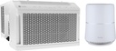 GE Profile ClearView Window Air Conditioner 8,300 BTU, WiFi Enabled, Ultra Quiet for Medium Rooms + GE Profile Air Purifier | Removes Allergens, Odors & Other Impurities Bundle