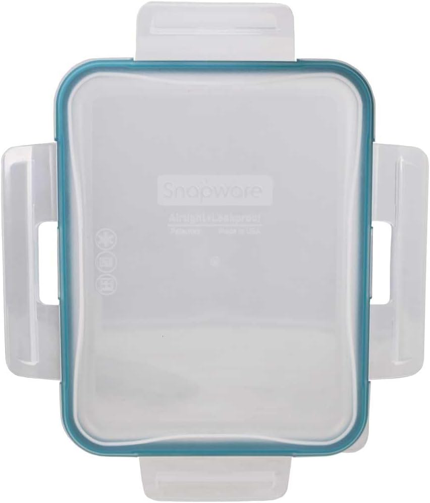 Snapware 6 Cup Total Solutions Clear Lid W/Juniper Green Gasket - Made in USA