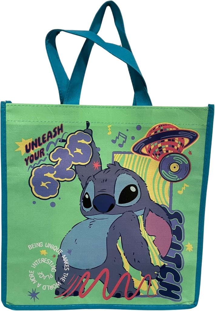 Legacy Licensing Partners Disney's Stitch from Lilo and Stitch Movie Collectable Large Reusable Tote Bag