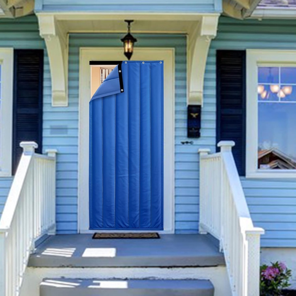 SYTH Home Thermal Insulated Door Curtain,Soundproof Noise Reducing Privacy Doorway Curtains,PU Leather Waterproof Thicken Cotton Window Drapes,for Patio Kitchen Air Conditioner Room Heater Room