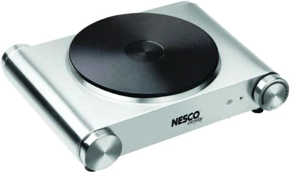 NESCO SB-01, Electric Burner, Stainless Steel, 1500 watts