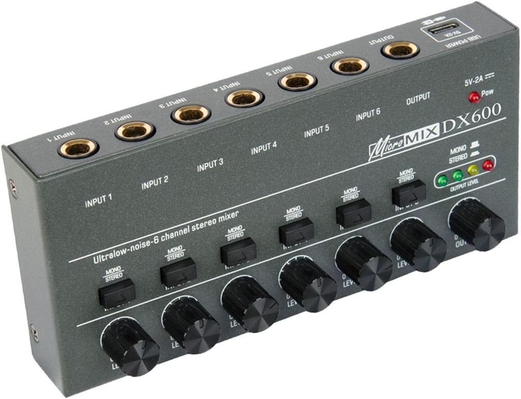 Audio Mixer Professional Mini Audio Mixer Portable Sound Mixer for