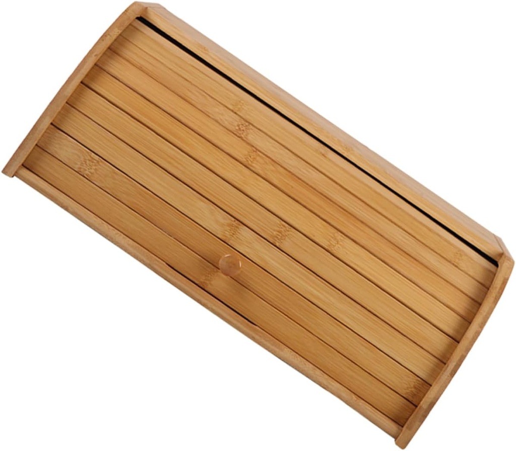 Garneck Kitchen Bread Box Sliding Lid Capacity Storage Container for Bread Snacks and Fruits Stylish Countertop Organizer for Home and Bakery Use