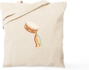 CafePress Tambourine Instrument Tote Bag Reusable Natural Beige Canvas Shopping Bag