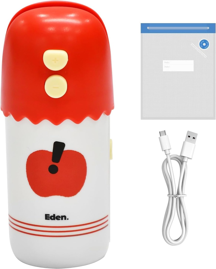 Mini Bag Sealer,2025 Upgraded 3 in 1 Heat Seal Cutter&Vacuum, Portable Handheld Vacuum Food Sealer for Chip Snack Bags&Food Storage,Rechargeable Food Bag Sealer (1, Red)