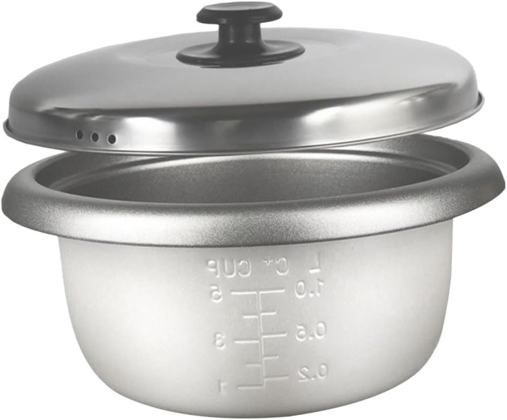 VOSAREA Non-stick Rice Cooker Inner Pot Capacity Cooking Container with Scale Design Replacement for Electric Cookers Suitable for Rice Soup and Cake Baking