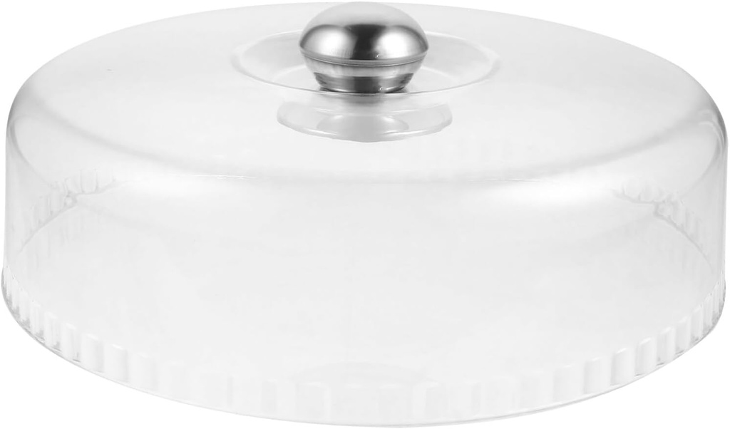 11 Diameter Cake Cover Round Cover for Kitchen, Cake Cover Clear Food Cover Restaurant Dessert Protective Cover Lid, Round Display Cake Plate Serving Platter