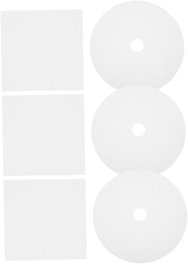 Zerodeko 6pcs Silicone Dehydrator Sheets for Food Dryer Non-Stick Round Mats for Drying Fruits and Jerky Reusable Dehydration Pads for Slicing and Storing Snacks