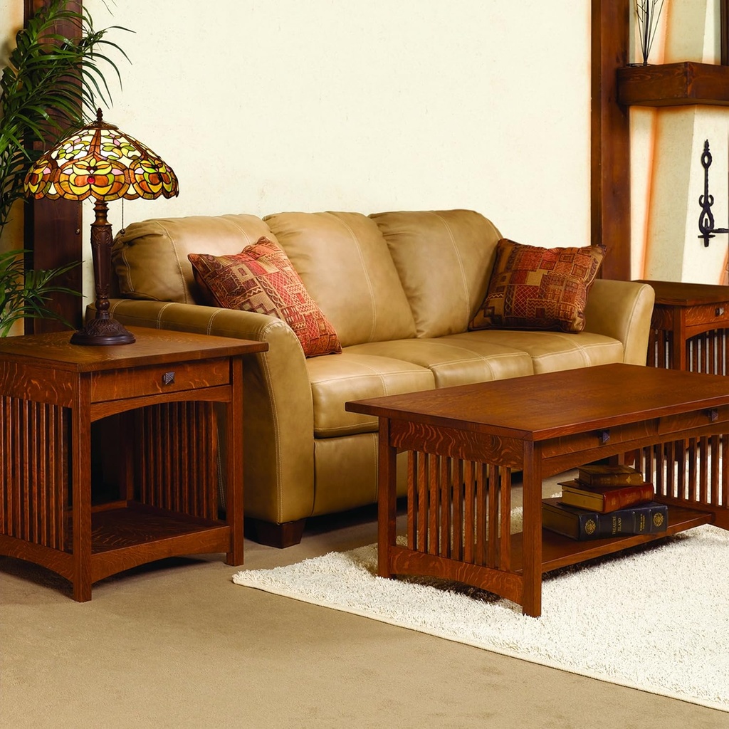 Woodcraft Project Paper Plan To Build Mission Coffee And End Table - Material Not Included