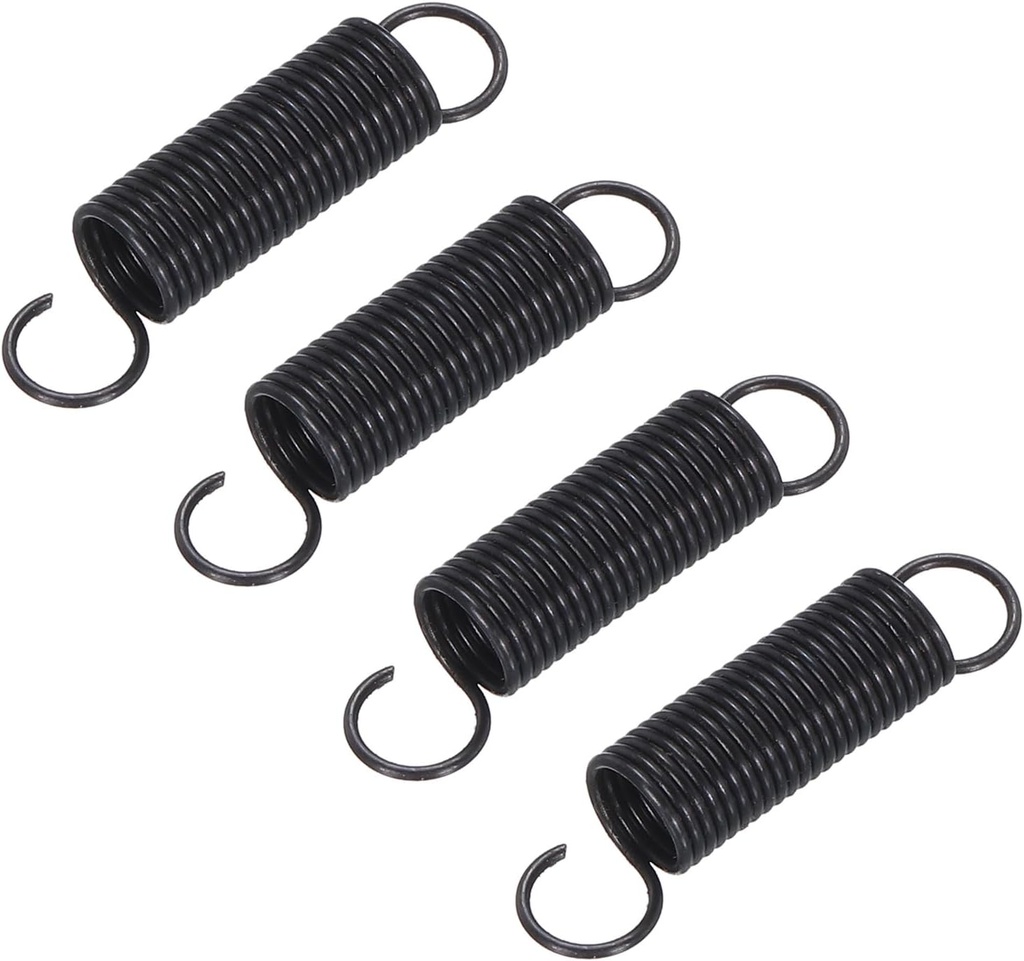 MECCANIXITY Microwave Oven Door Spring Universal Latch Spring Aluminum 7x25MM Compatible for Oven Stove Range Black 4PCS