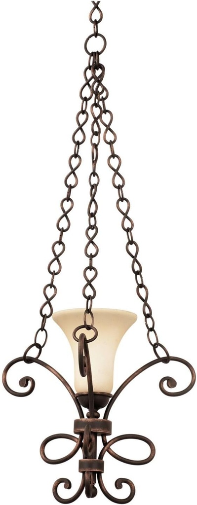 Kalco 5520TO/1219 Amelie 1-Light Mini Pendant, Tortoise Shell Finish