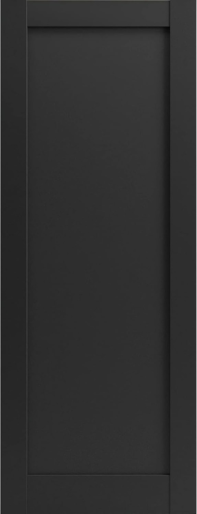 SARTODOORS Lite Slab Barn Door Panel 32 x 80 | Quadro 4111 Matte Black | Sturdy Finished Wooden Modern Doors | Pocket Closet Sliding