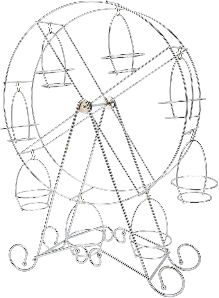 Ferris Wheel Cupcake Stand 8 Cups Dessert Carrier Display Holder for Restaurants Dessert Shops Theme Party