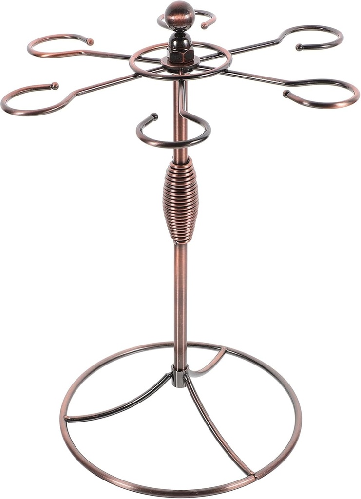 Cabilock Wine Glass Rack Organizer for Tabletop Storage Goblet Holder for Wine Cups Space-saving Design for Home Kitchen and Bar Decor