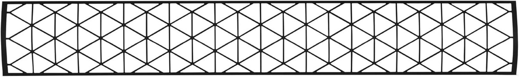 Infratech Contemporary Motif Upgrade Kit for 61.25” Heater & Dual Element End Cover - Black Finish