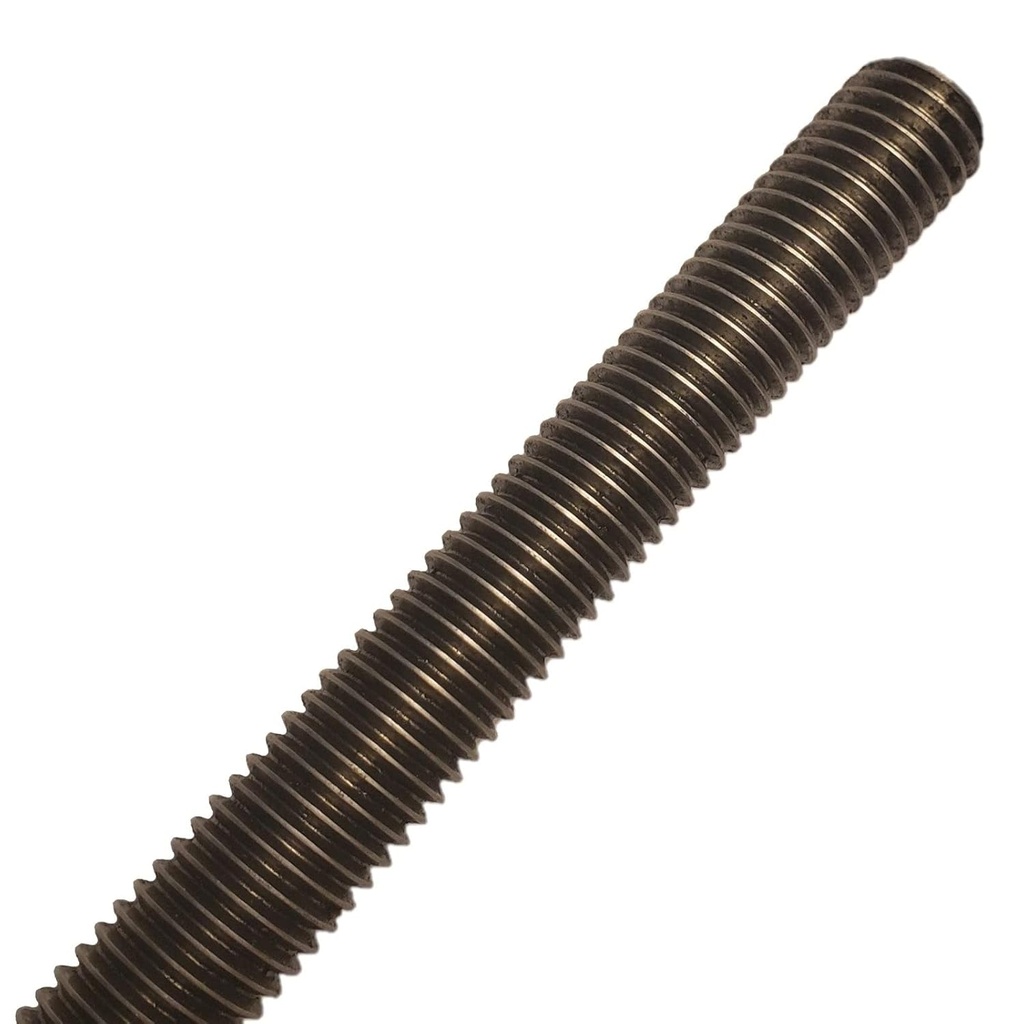 Fasteners Plus Grade B7 Coarse Fully Threaded Rod, Plain Finish, 1" -8 Thread Size, 36" Length, Right Hand Threads
