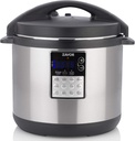 Zavor LUX Edge, 8 Quart Programmable Electric Multi-Cooker: Pressure Cooker, Slow Cooker, Rice Cooker, Yogurt Maker, Steamer and more - Stainless Steel (ZSELE03)