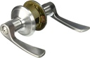 Schlage F40 MER 626 16-080 10-027 Merano Bed and Bath Lever, Satin Chrome