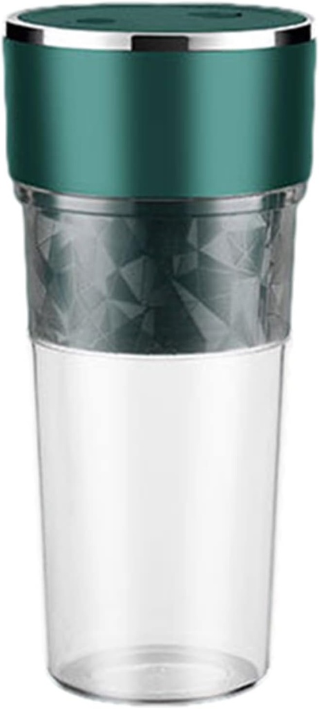 Portable Juicer Blender Squeezer Appliance Fruit Orange Juicer Chargable Mixer Machine Squeezer Citrus Multi-Functional Processor Extractor Pc Edible Grade Plastic Blender (Green)