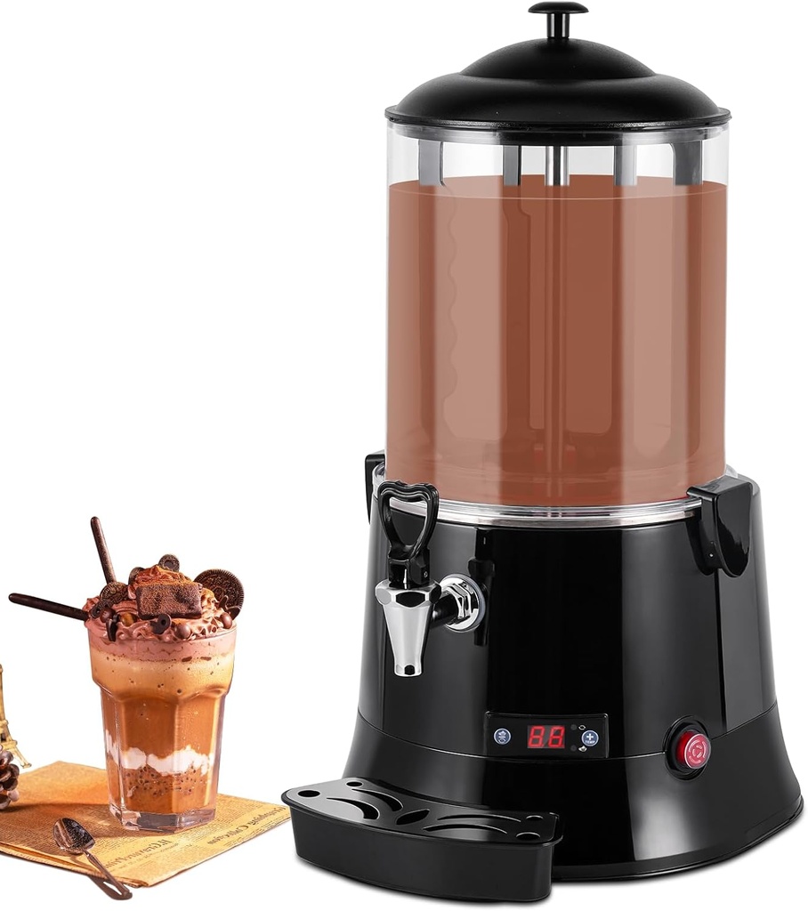 YUCHENGTECH 10L Commercial Hot Chocolate Machine Maker and Dispenser - Beverage Warmer for Heating Coffee, Milktea - CE Certification (110V)